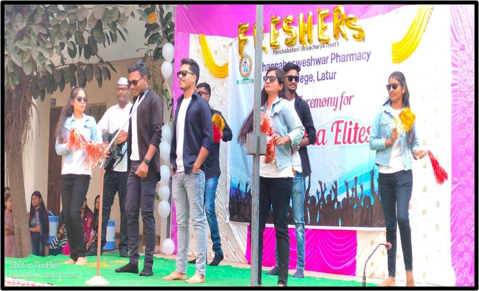 Performance of students on Mr. and Ms. Freshers Day